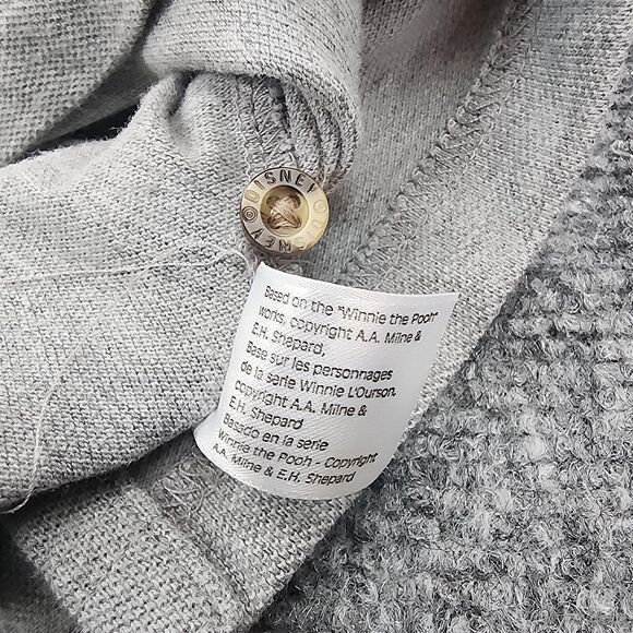 Vintage Disney Shirt Mens Large Gray Short Sleeve Polo Tigger Walt Disney Studio - Picture 15 of 15